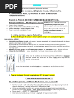 Roteiro e Passo A Passo Instrumentação Dos Canais Dentes Anteriores