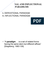 NHA2 - Derivational and Inflectional Paradigms