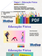 8º Ano - Etapa I - Educação Física 2024