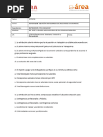 EXAMEN UF0343 Retribuciones Salariales, Cotización y Recaudación.