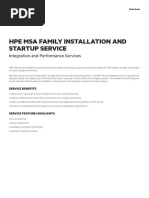 HPE MSA Family Installation and Startup Service Data Sheet-4aa0-3048enw