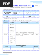 Sesión 1 - Conocemos El Desarrollo Humano de Los Adolescentes - DPCC 1ro