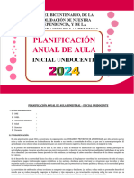 Inicial Unidocente - Planificacion Anual de Aula 2024