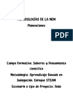 Metodologías de La Nem - Campo Formativo Saberes y Pensamiento Cientifico