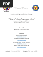 Practica 8. Perfiles de Temperatura en Sólidos