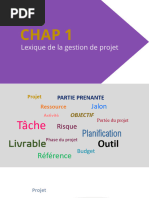 CHAP 1 Lexique de La Gestion de Projets