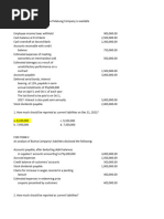 Quiz On Liabilities