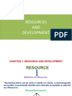 Resources and Development