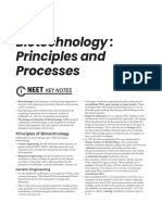 Biotechnology Principles and Processes