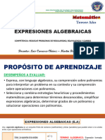 EXPRESIONES ALGEBRAICAS 3ero