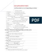 BÀI TẬP PASSIVE VOICE