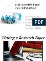 Strategies For Scientific Paper Writing and Publishing