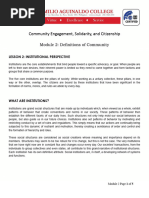 Module 2.2 Institutional Perspective