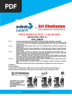 SR Elite (Set - 1) Neet Module Test - 3 Paper (01!04!2024)