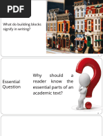 1 and 2 Nature of Academic Text