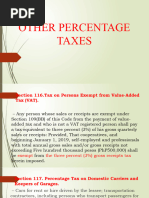 Other Percentage Taxesreport