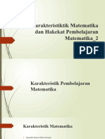 Karakteristik Matematika Hakekat Pembelajaran Matematika - 2