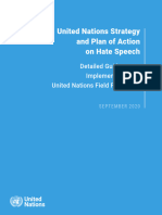 UN Strategy and PoA On Hate Speech Guidance On Addressing in Field