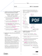 Voices Advanced U01-05 Mid Course Test Answer Key