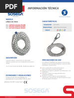 Ficha Tecnica Lineas de Vida o Cuerda de Rescate Sosega 13MM