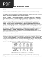 Cryogenic Treatment of Stainless Steels