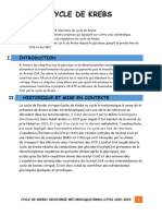 Cycle de Krebs - Biochimie 2023 ?? ?? ?