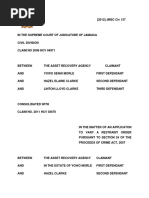 The Asset Recovery Agency V Morle Yowo and Clarke, Hazel Et Al