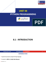 DiTEC Unit 08 - Python Programming