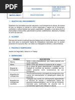 OHS OE PR 07 Plan de Rescate en Alturas