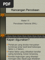 Materi VI-Percobaan Faktorial (RAL, RAKL)