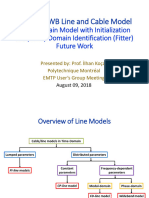 The New Frequency Dependent Line and Cable Model Wideband Model