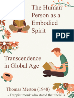 Human Person As Embodied Spirit