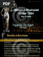 Qanun-e-Shahadat Res Gestae TAK