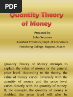 Quantity Theory of Money