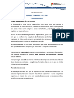 Reproducao Sexuada-Ficha Informativa