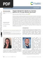 Oxygen Depolarised Cathode As A Learning Platform