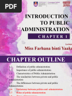 Chapter 1 - Introduction To Public Administration