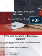 Diapositiva 9 Potencia Trifásica, Regulación de Voltaje