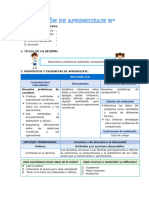 SESIÓN DE APRENDIZAJE #Resolvemos Problemas Realizando Comparaciones