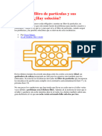 El Dichoso Filtro de Partículas y Sus Problemas