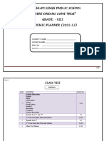 Academic Planner 8th