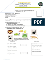 EVALUACIÓN DE CIENCIAS NATURALES 6o.a