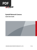 Dahua Eyeball Network Camera - Quick Start Guide - V1.0.2