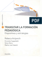 Anijovich - Transitar La Formación Pedagógica