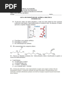 Lista de Exerccios 01 Introduo A Qumica Orgnica 1