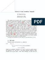 Asymptotic Behavior: of Oscillatory Integrals