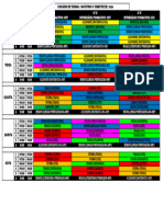 Horário de Turmas Matutino 1º Semestre 2024