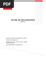 Score de Proveedores Fruna. JavieraGuerrero AngelicaChandíá DylanRoa.