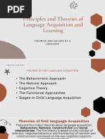 Ciples and Theories of Language Acquisition and Learning