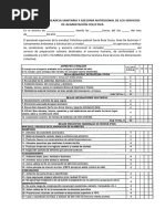 Acta para La Vigilancia Sanitaria y Asesoria Nutricional de Los Servicios de Alimentación Colectiva